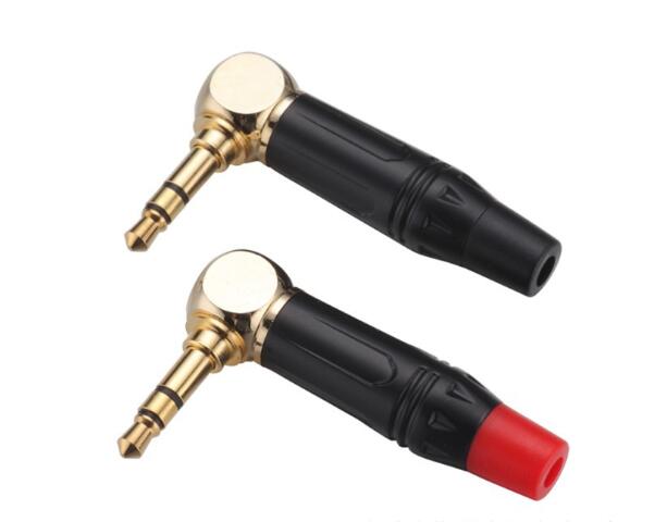 3.5mm stereo male right angle plug