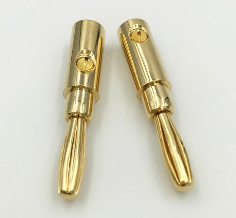 Brass Metal Gilded 4mm Bullet Banana Plug