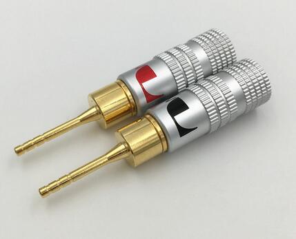 24K Gold Nakamichi Speaker Pin 2mm Banana Plugs