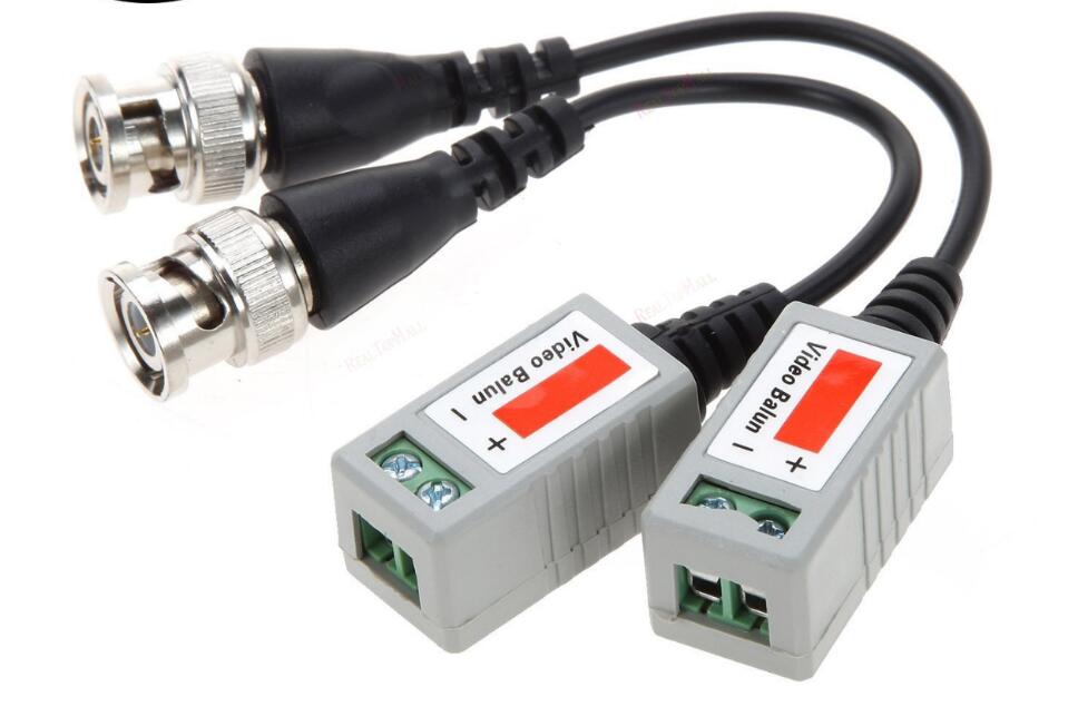 CCTV Camera Passive Video Balun BNC Connector Coax