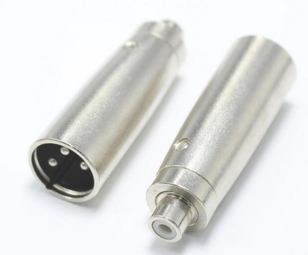 RCA Female jack to XLR 3Pin Male Plug