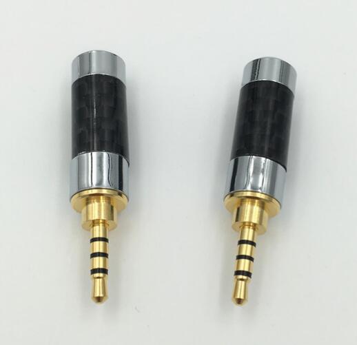 Gold Plated 4 Pole 2.5mm Stereo Audio Jack Plug