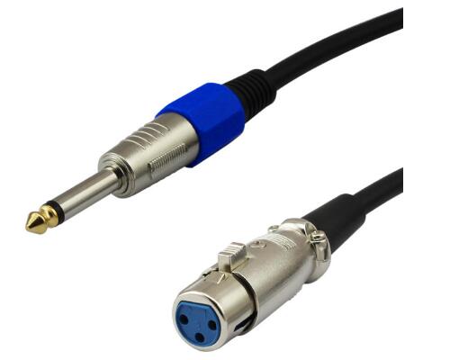 6.35mm male to XLR Female audio cable