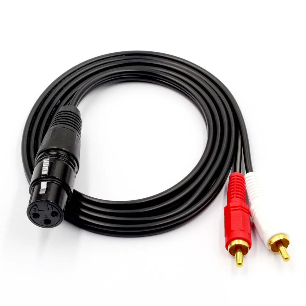 XLR Female to RCA Male audio cable