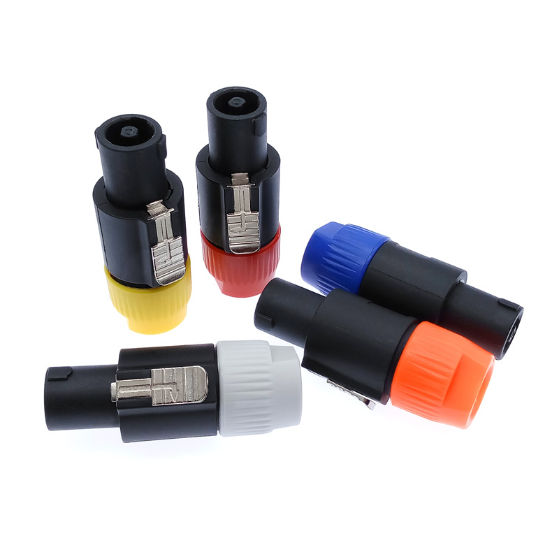 4 Pole Plug Male Audio Speaker Connector